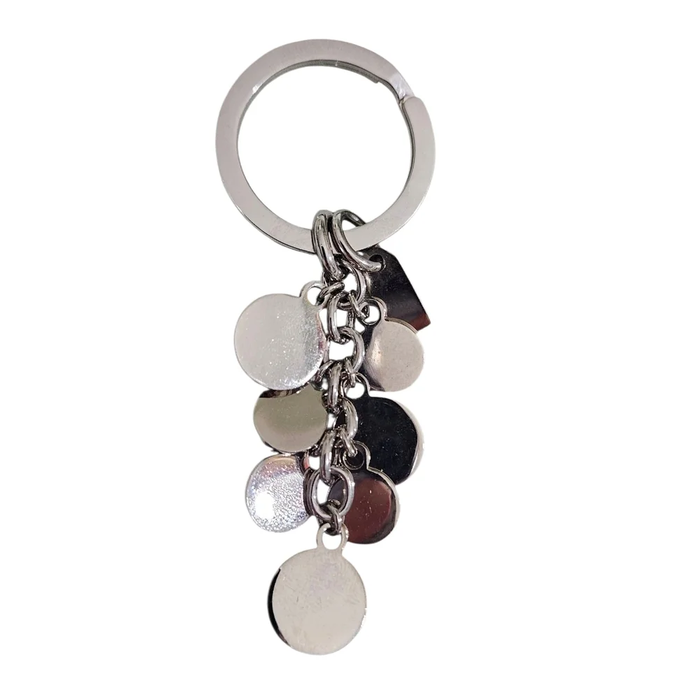 Coach Silver and Pink Keychain Charm - Picture 3 of 5